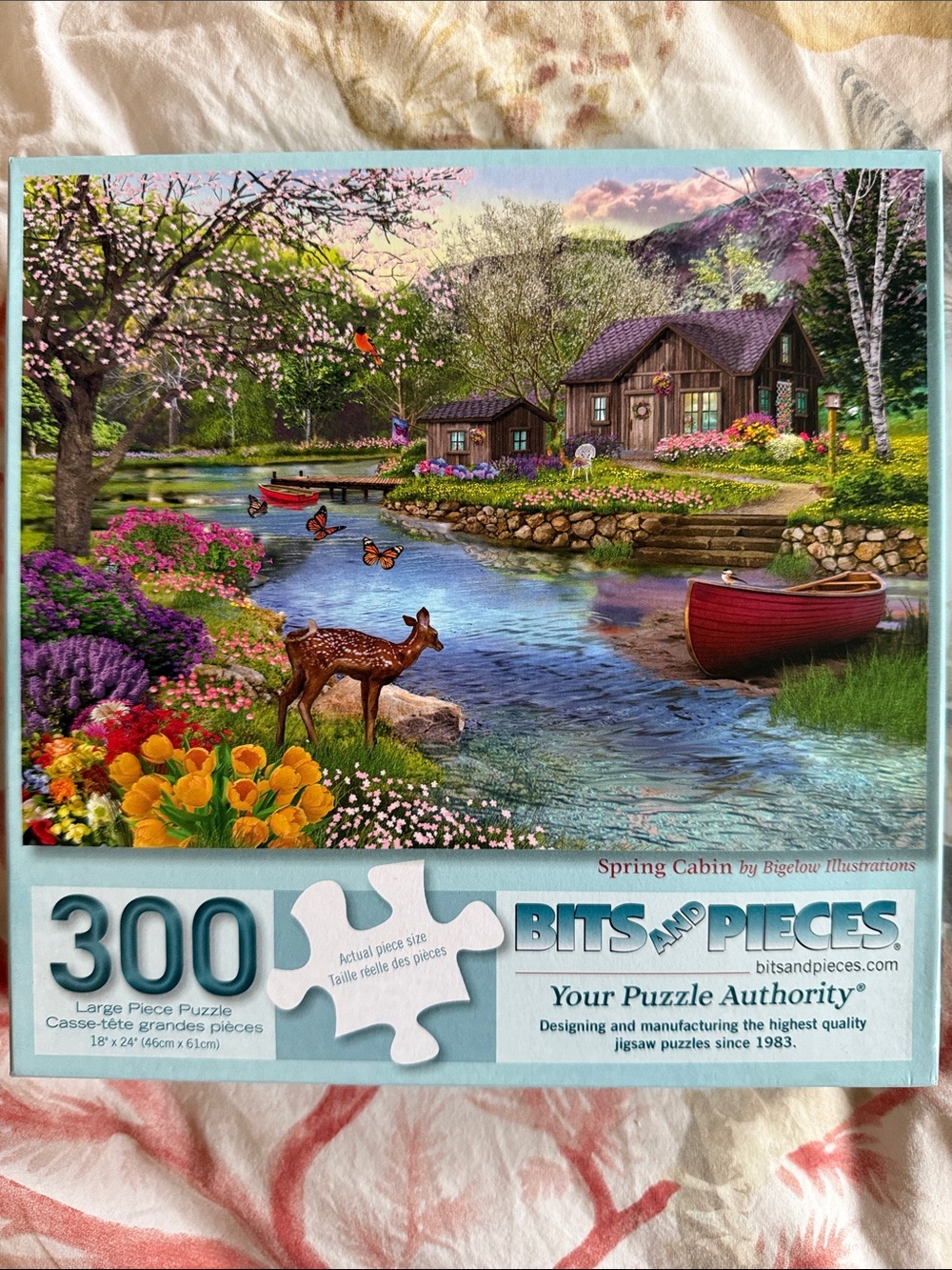 Bits and Pieces 300-Piece 'Spring Cabin' Jigsaw Puzzle “Spring Cabin”
